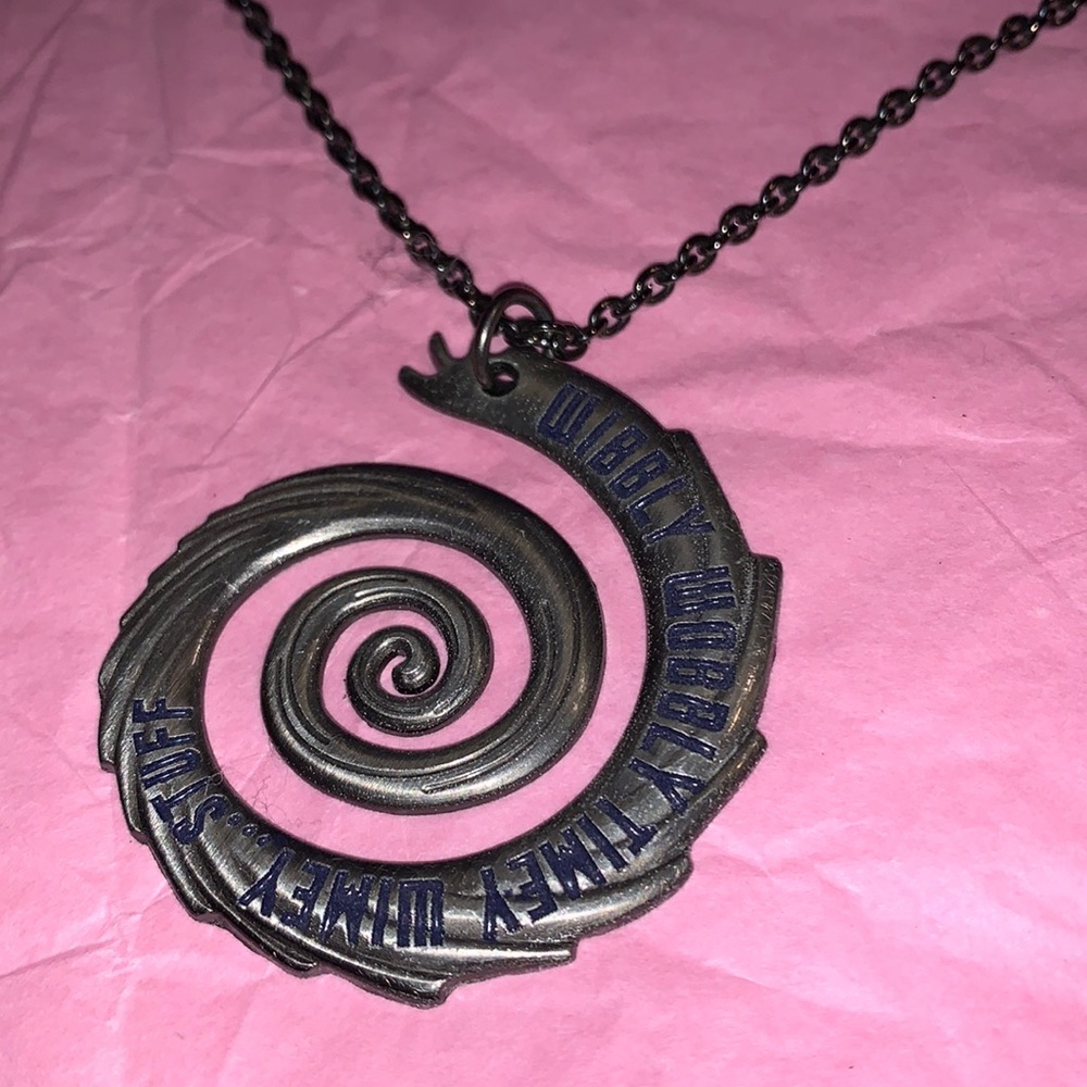 Doctor Who Wibbly Wobbly Times Wimey Pendant and Necklace